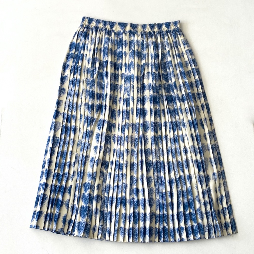 Red Valentino Scribbled Heart Print Silk Skirt 40 - Picture 4 of 7